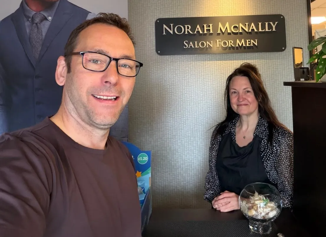 Visiting Norah McNally Salon for Men